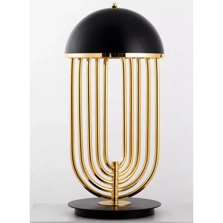 Designerska lampa stołowa Dolce Vita Czarno - złota ST-1602 black - Step Into Design